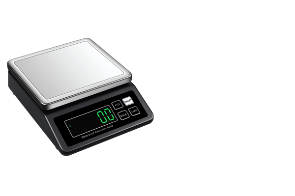 Digital vekt med høy presisjon Black 10kg/0.1g