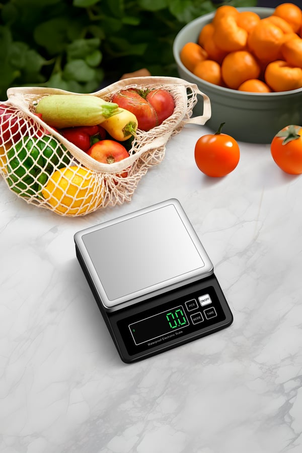 Digital vekt med høy presisjon Black 10kg/0.1g