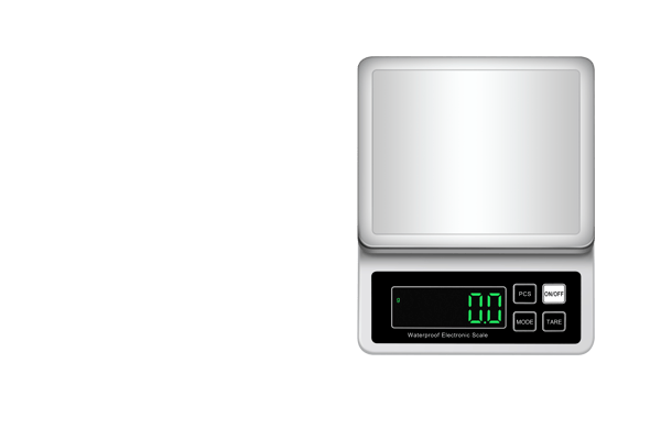 Elektronisk digital vægt White 10kg/1g