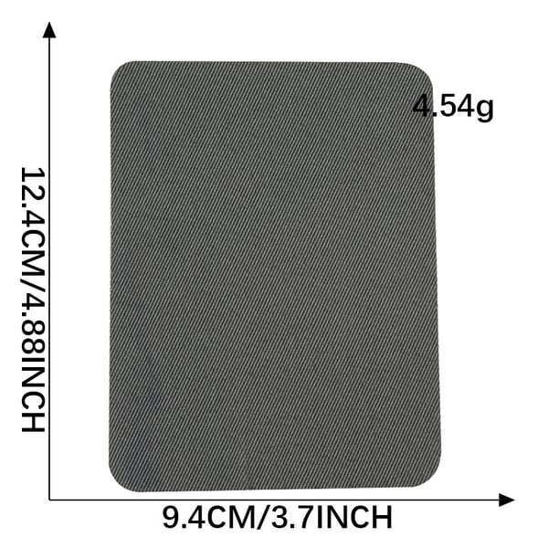 7-delt selvklebende stoffreparasjonssett DarkGrey