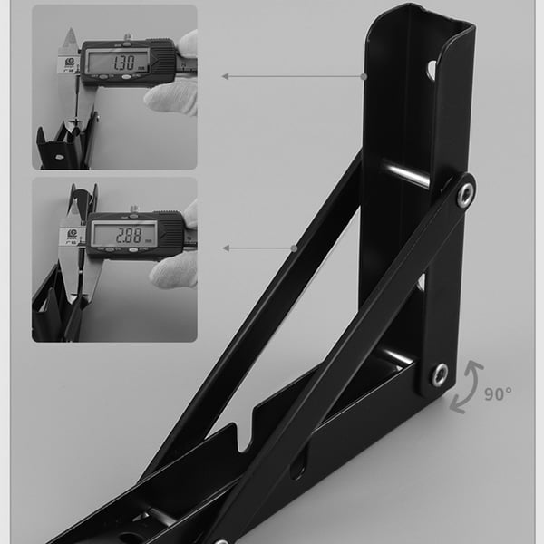 Trekanthylle, 2-pakning Black XXL