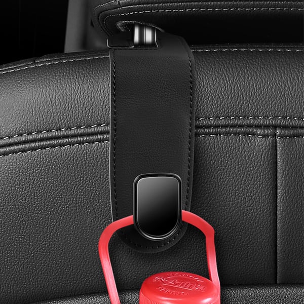 2-pack auton istuimen niskatuen koukut Black