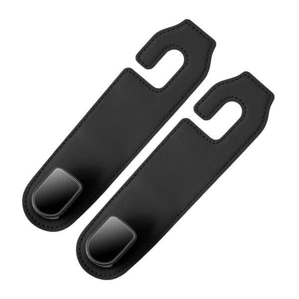 2-pack auton istuimen niskatuen koukut Black