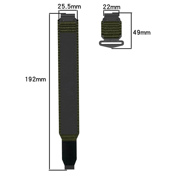 26 mm klokkerem for Garmin Epix og Fenix-serien Grey