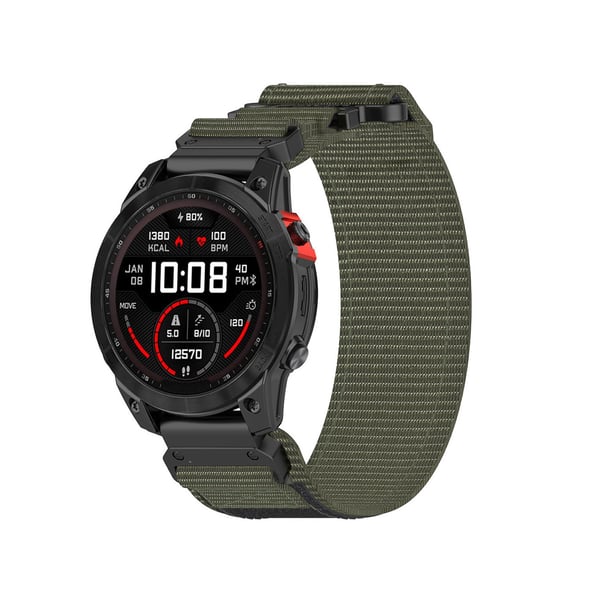 20 mm:n kellohihna Garmin Fenixille/instinct/Descent/Epixille Grey