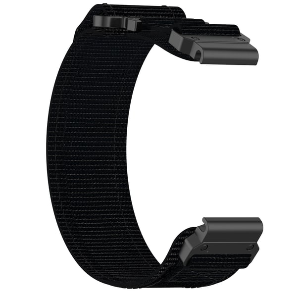 22 mm kellon ranneke Garmin Quatix 7 Pro/FeniX/Fenix‐6/Fenix‐5 Size M Nylon Black