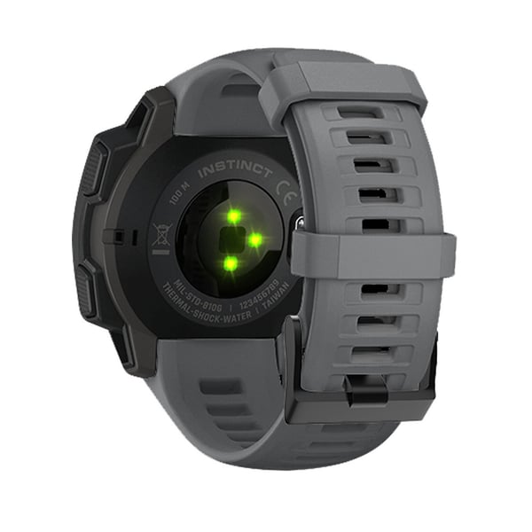 Silikonarmband för Garmin Instinct/Esports/Tide/Solar Grey