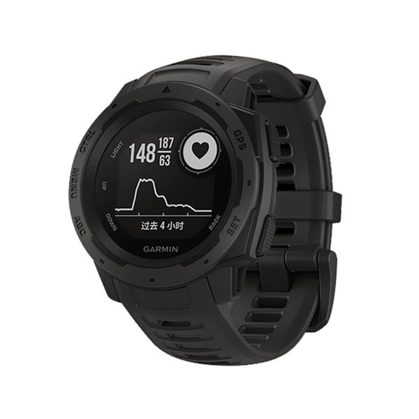 Silikonearmbånd til Garmin Instinct/Esports/Tide/Solar Black