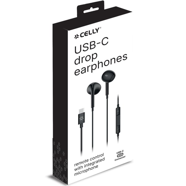 UP1300 Stereokuuloke Drop USB-C Musta