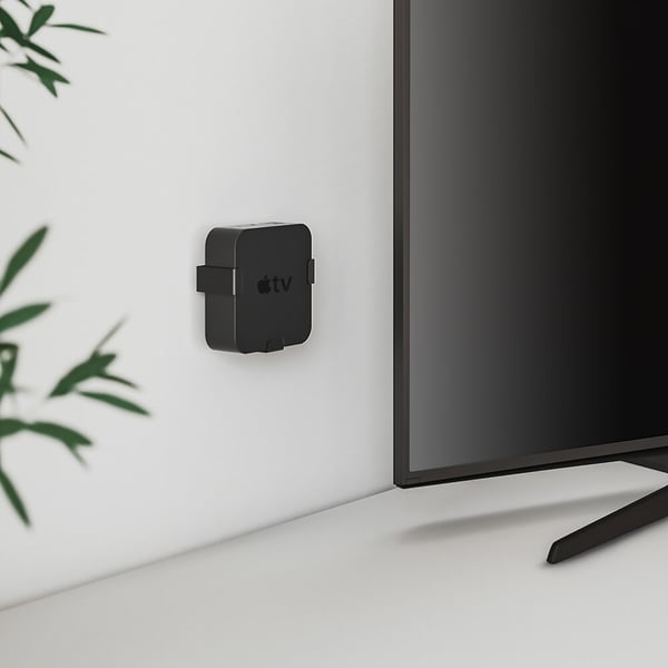 Holder til Apple TV HD 4K 1st/2nd/3rd/4th Gen. Svart