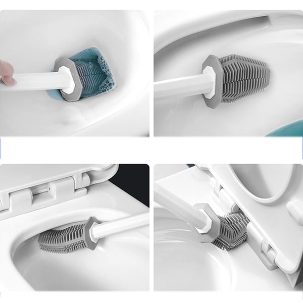 Toiletbørste med vægbeslag White