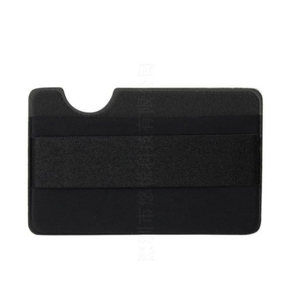 Itseliimautuva korttikotelo hihnalla Black