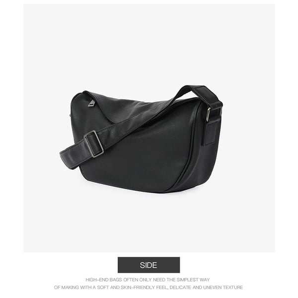 Skulderveske i ekte skinn Black