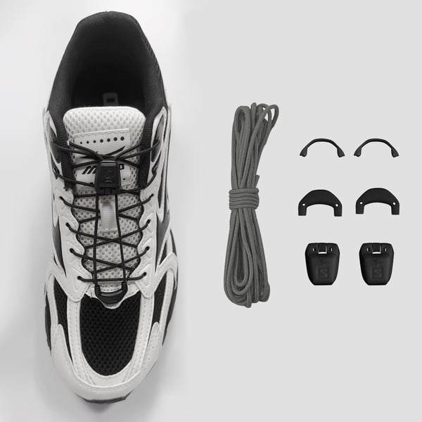 Salomon Quicklace snørebånd Grey M