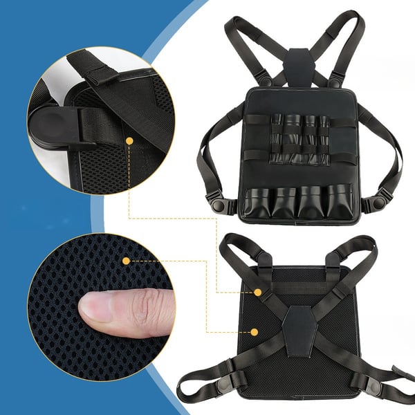 Profesjonell Hair Stylist Tool Bag, Chest Rigs Bag Vest