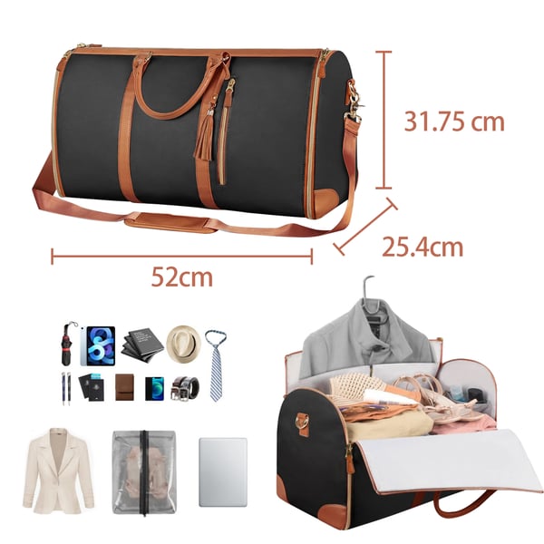 Sammenleggbar koffert for oppbevaring av dresser Brown