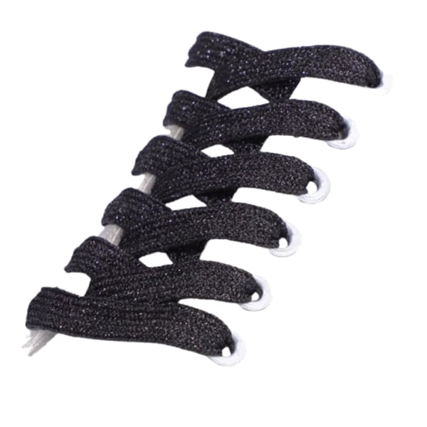 Skinnende snørebånd - 140 cm (1 par) Black