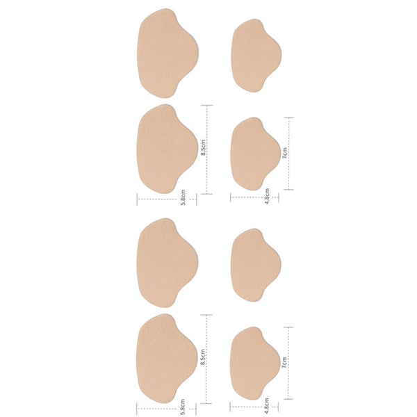 Skoreparationslapper, 8-pak Beige