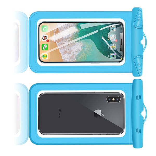 Vandtæt mobiltaske 7 tommer Blue