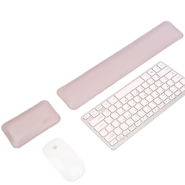 Ergonomisk tastatur og mus med håndleddsstøtte SilverGrey