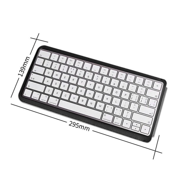 Tastatur i PU-læder til opbevaringstaske til Magic Keyboard - Sort Black
