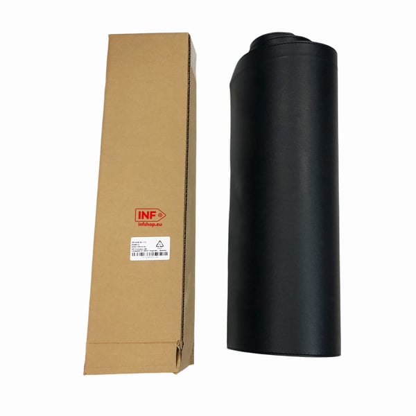 Skrivebordspute med sydde kanter Black L
