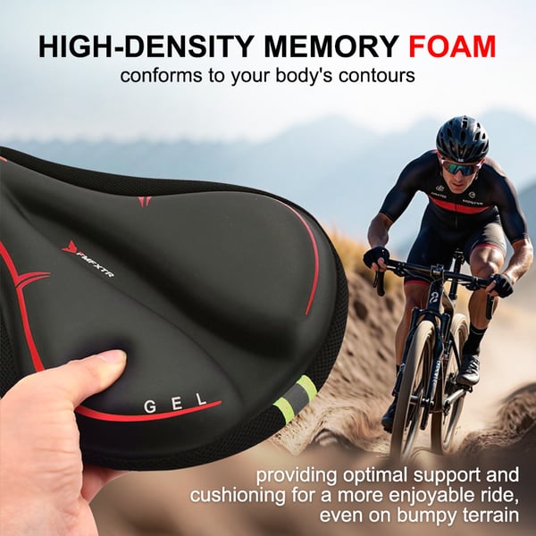 Memory Foam polkupyörän istuinsuoja Red