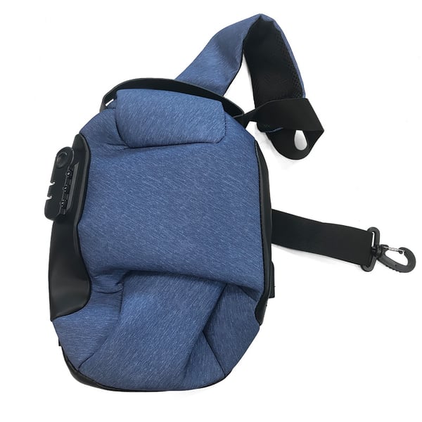 Crossbody-veske med vannavvisende stoff Blue