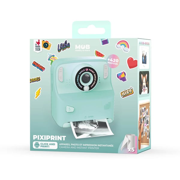 Instant Kamera Pixiprint inkl. 5 ruller Turquoise