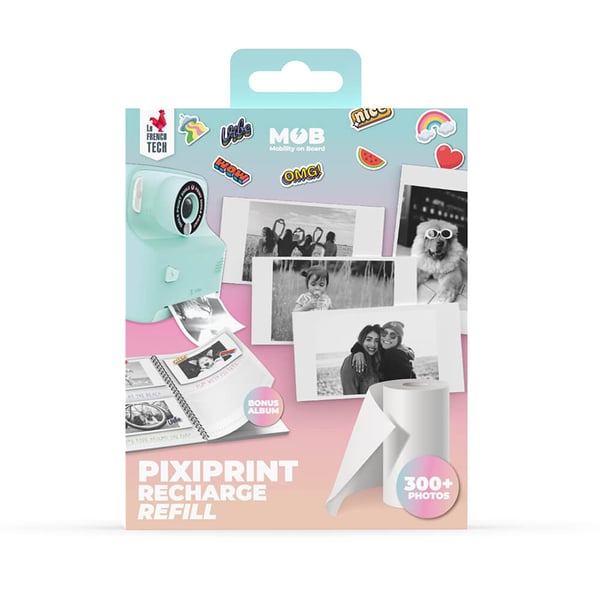 Refill Pixiprint 4 Ruller Inkl. Stickers