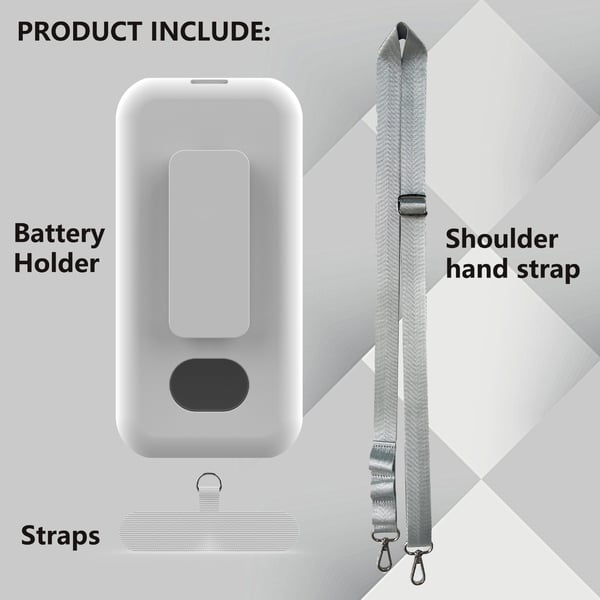 Battery Back Clip Beskyttelsesveske for Apple Vision Pro White