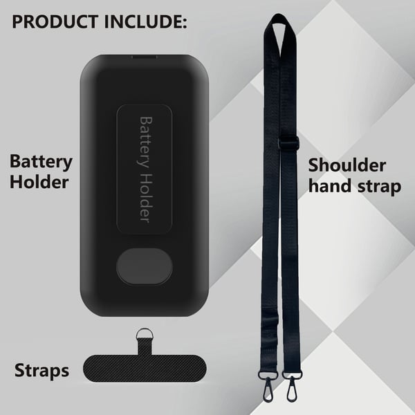 Battery Back Clip Beskyttelsesveske for Apple Vision Pro Black