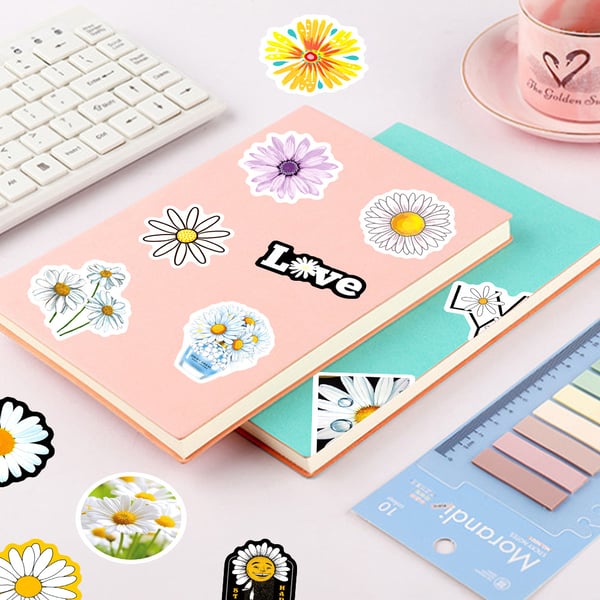 Vedenpitävät Daisy Doodle -tarrat