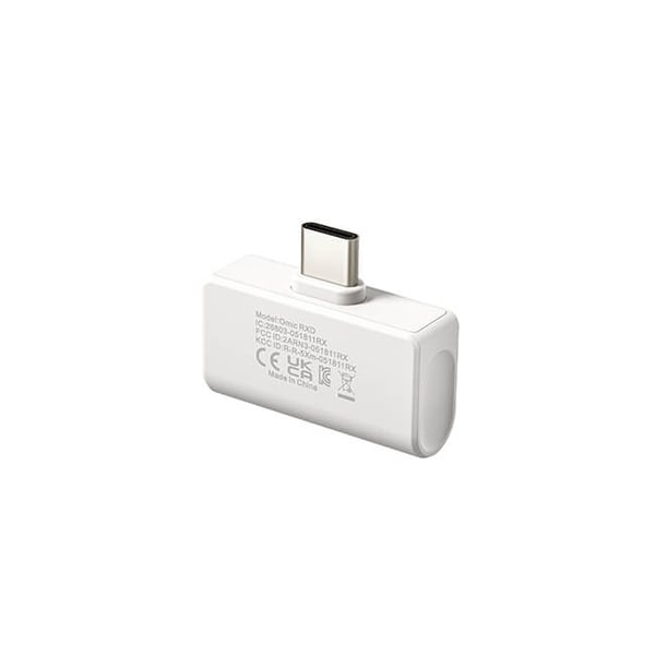 Trådløs 2,4 GHz Mikrofon x2 Omic-U USB-C Hvit