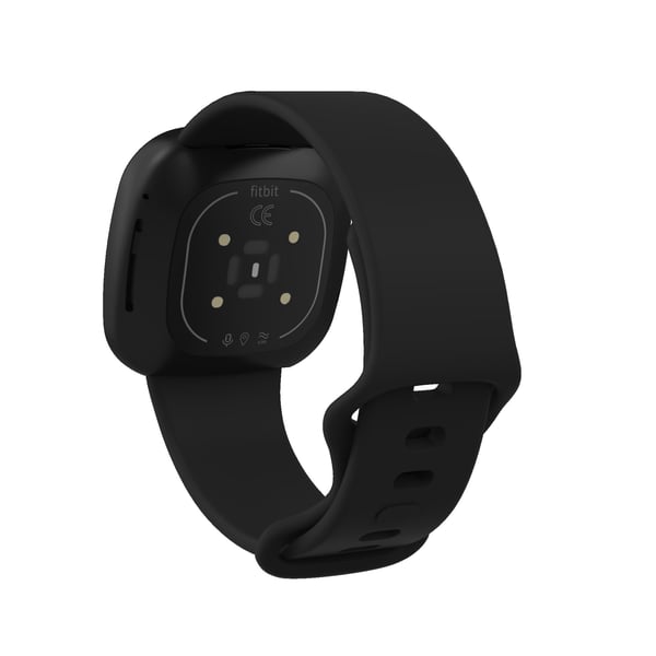 Urbånd til Fitbit Versa4/Fitbit Versa3/Fitbit Sense/Fitbit Sense2 Black M
