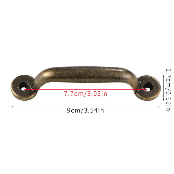 Skaphåndtak i Vintage Design, 4-pakning Bronze