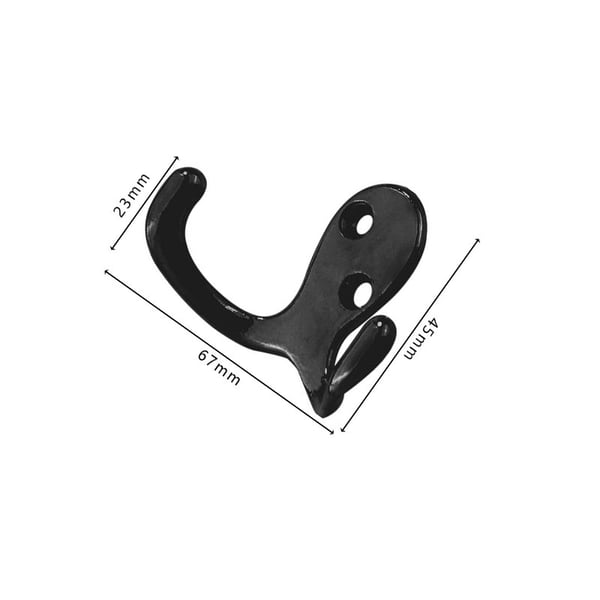 Kleskroker i sinklegering (5-pakning) Black