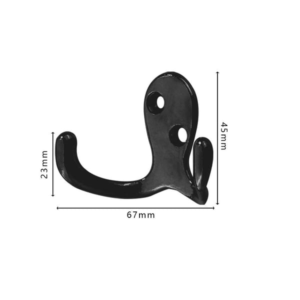 Kleskroker i sinklegering (5-pakning) Black