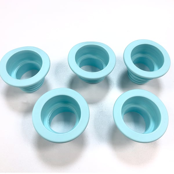 5 pakkauksen silikoniset tyhjennysputkien hajuntulpat Blue