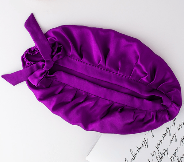 16 Momme Silke Søvnhette Purple