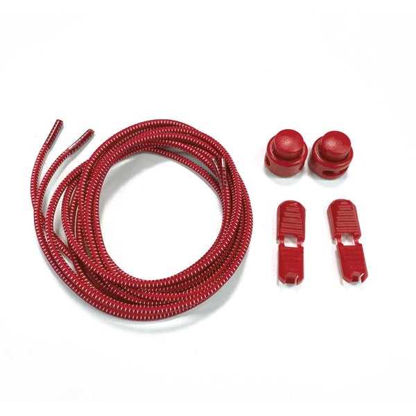 No-tie joustavat kengännauhat Red