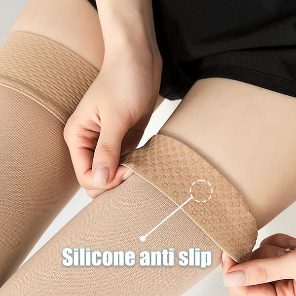 Avoimet kärjet tukisukat Beige L