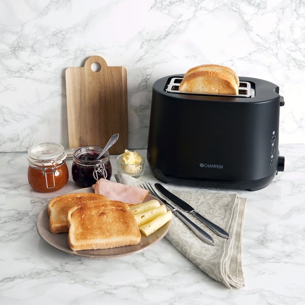 Brødrister 2 skiver 750W BR300 Matt sort
