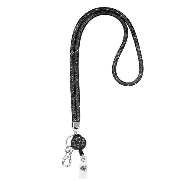 Snøre med ID-kortholder Black