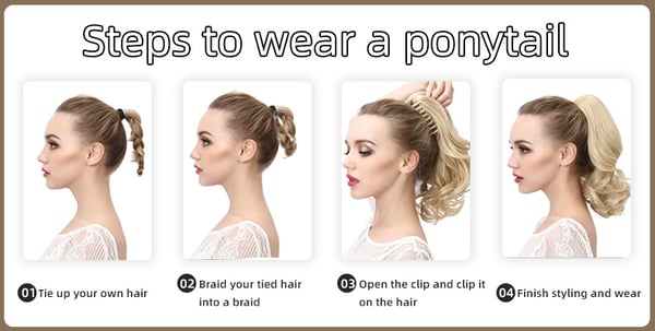 Clip-in Ponytail -hiustenpidennys