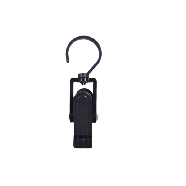 5-pack multifunktionelle roterende opbevaringsclips Black