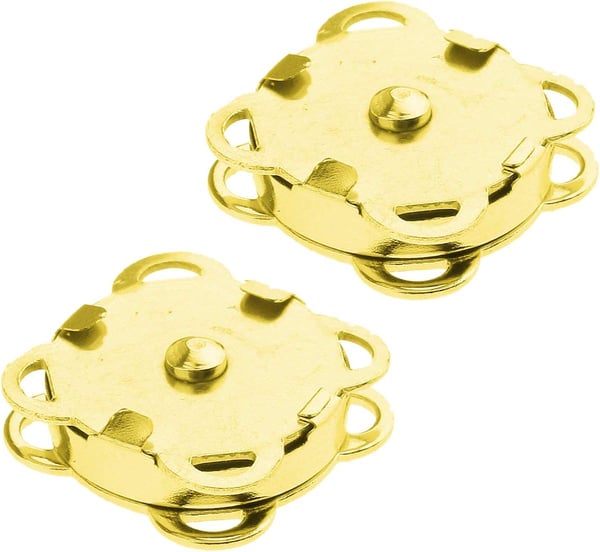 18 mm magneettiset ompelukiinnikkeet, 10 kpl Gold