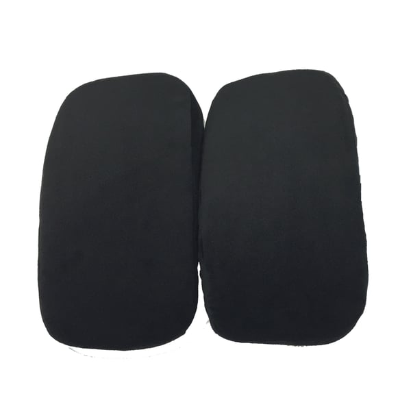 Par stole armlænspuder Black