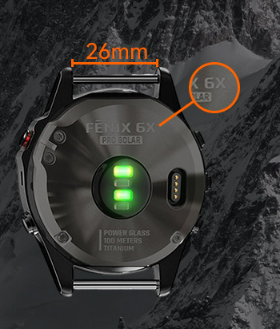 Elastisk klokkerem i nylon til Garmin Descent MK3i Black 26mm