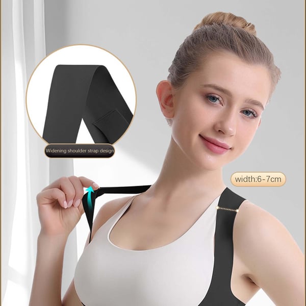 Posture Corrector for ryggstøtte - Lett og pustende Black S
